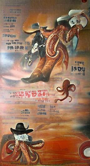 Octopus Cowboy Movie Poster Art
