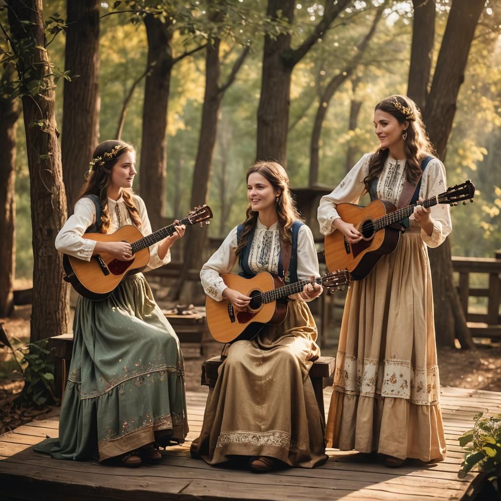 Bluegrass Sisters on Stage: A Cinematic Portrait