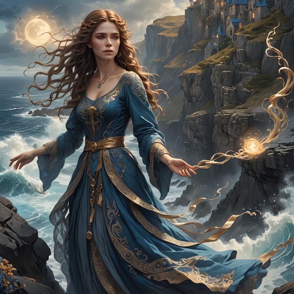 Ocean Witch Concept Art in Magical Realism