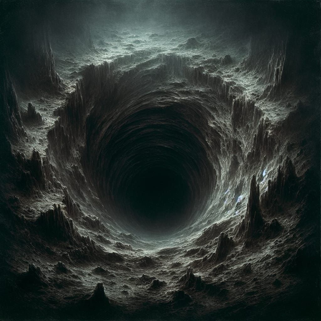 Dark Hole: Gothic Art Meets Modern 3D Painting