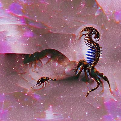 Abstract Scorpio Zodiac Sign Illustration