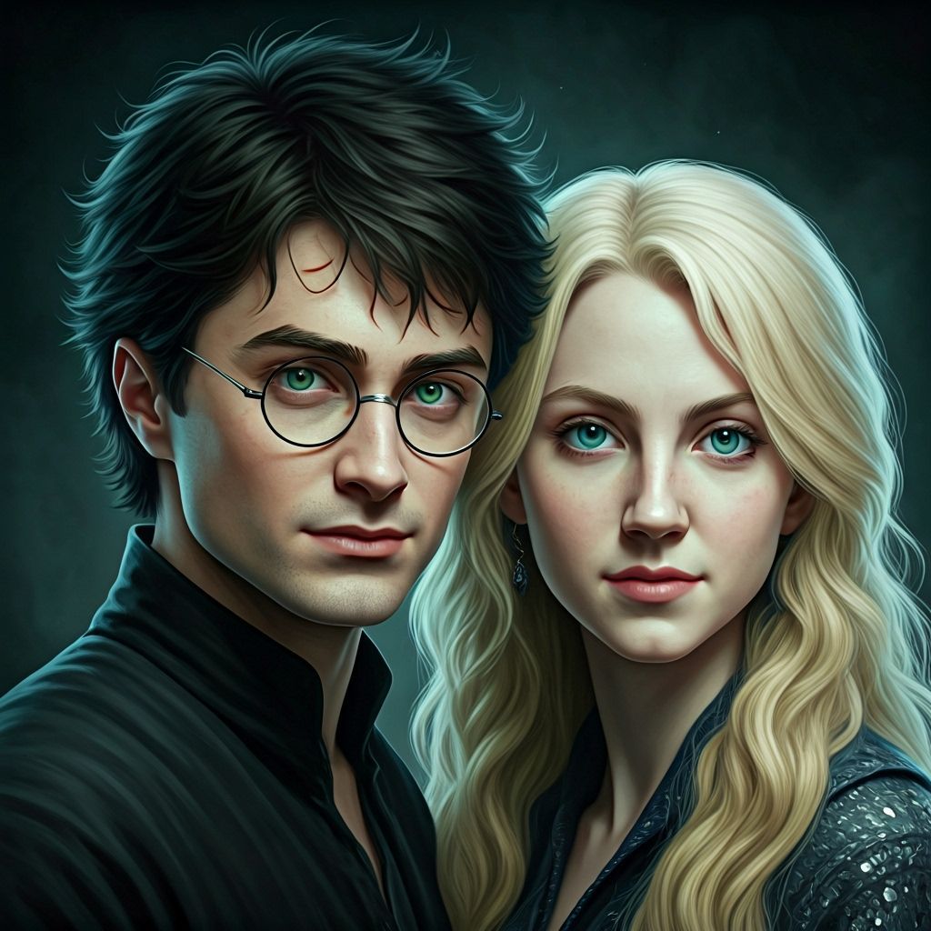 Harry and Luna: A Loving Portrait in Digital Art