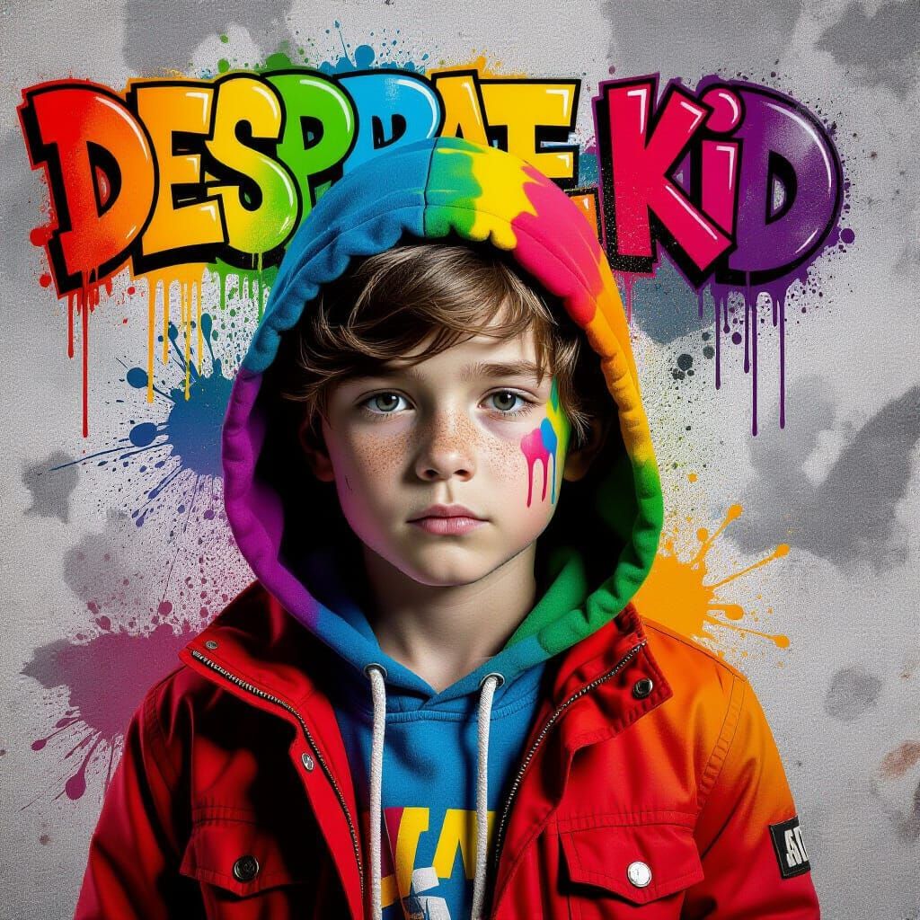 Vibrant Graffiti Art of a Desperate Kid