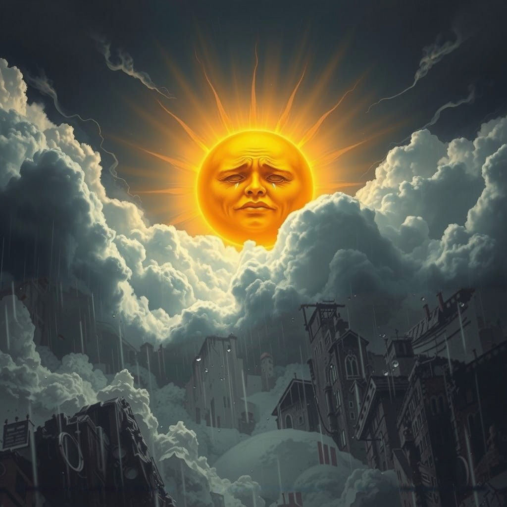 Epic Cinematic Digital Painting of a Dramatic Sky