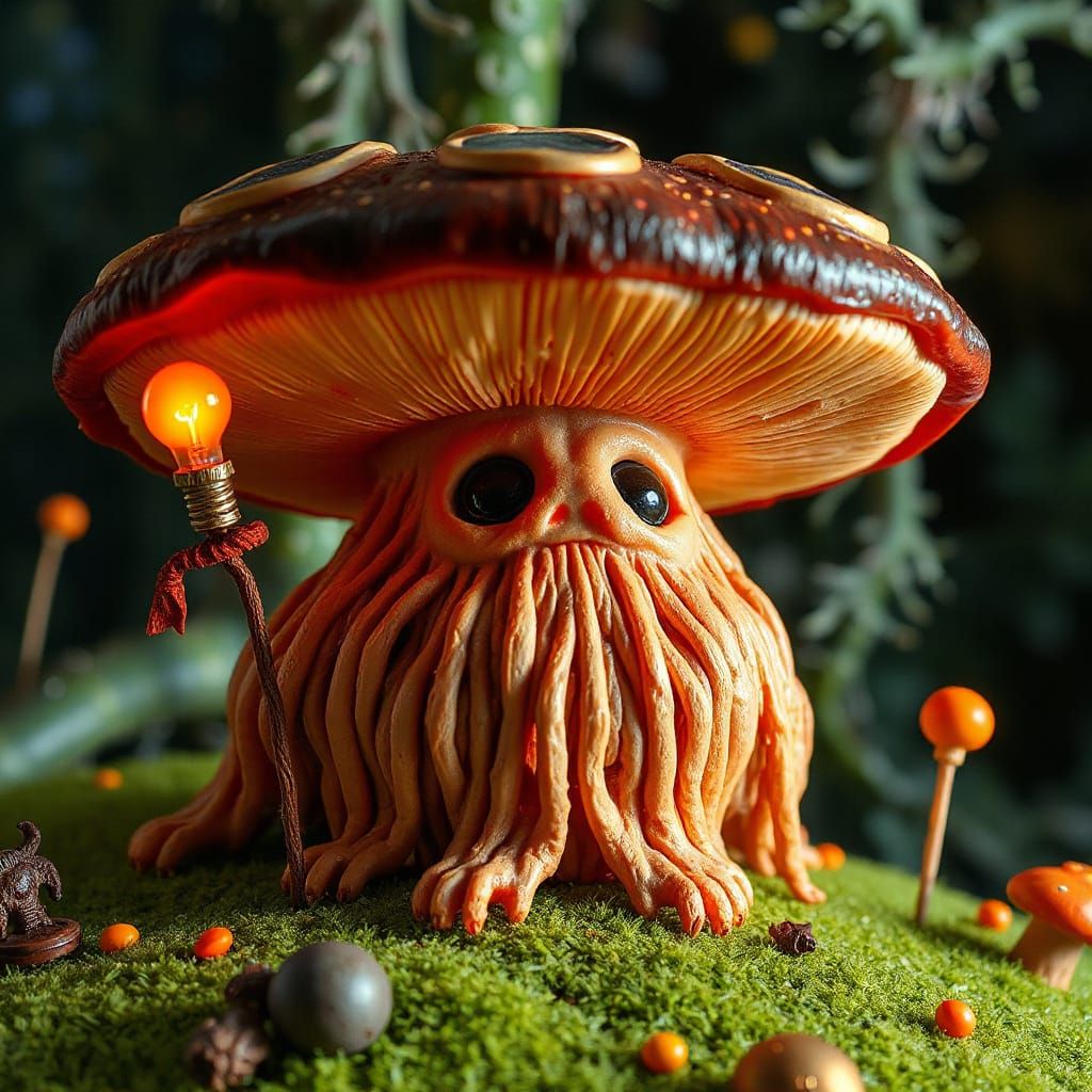 Maximalist Anthropomorphic Figure in Magical Realism