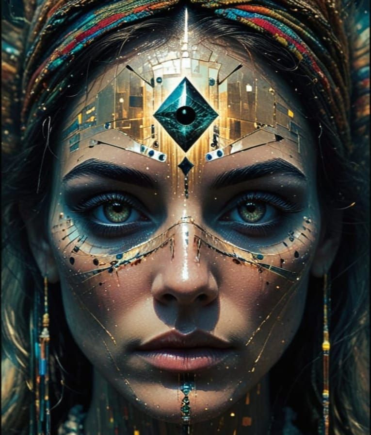 Mysterious Sage Reading Tarot Cards