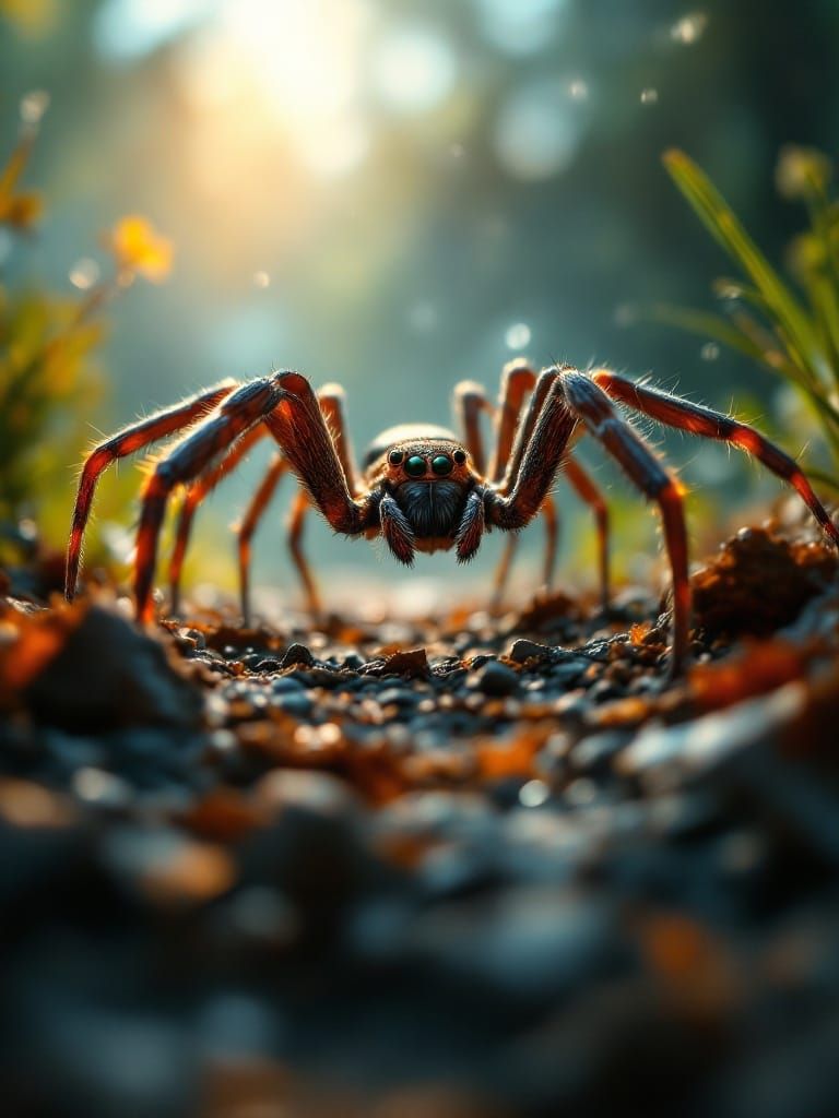 Dynamic Spider View: Photorealistic 8k Rendering