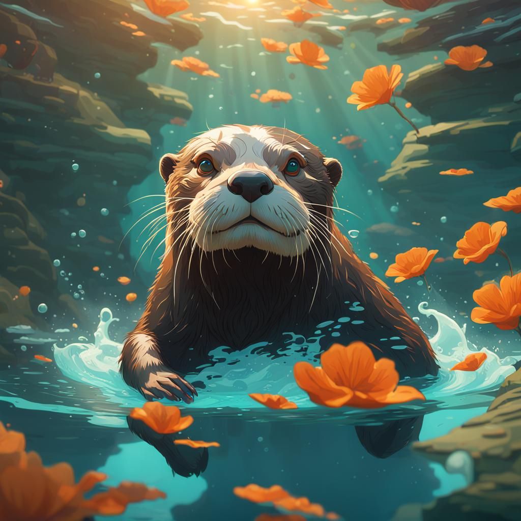 Otter in the Water