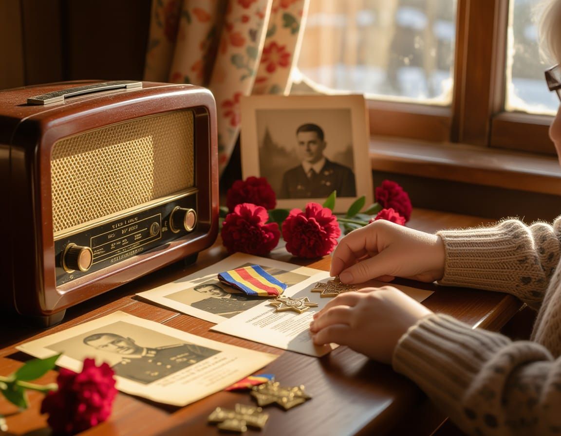 Generations Connect: Holding Medals with Love