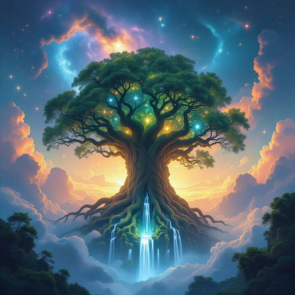 Colossal Cosmic Tree Island in Nebula