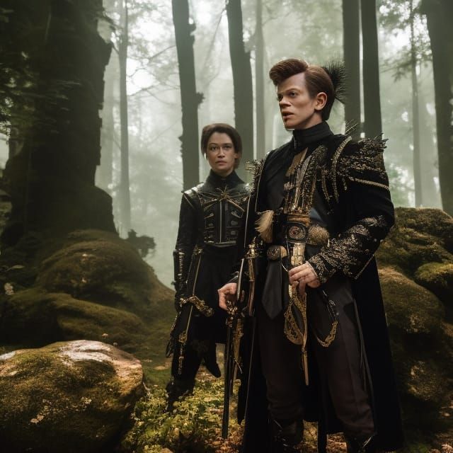 David Bowie Goblin King with Crystal Ball