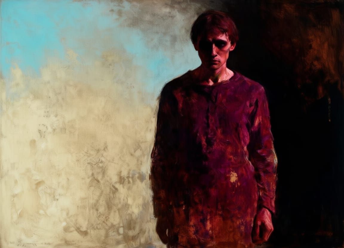 Vibrant Female Figure in Rich Colors