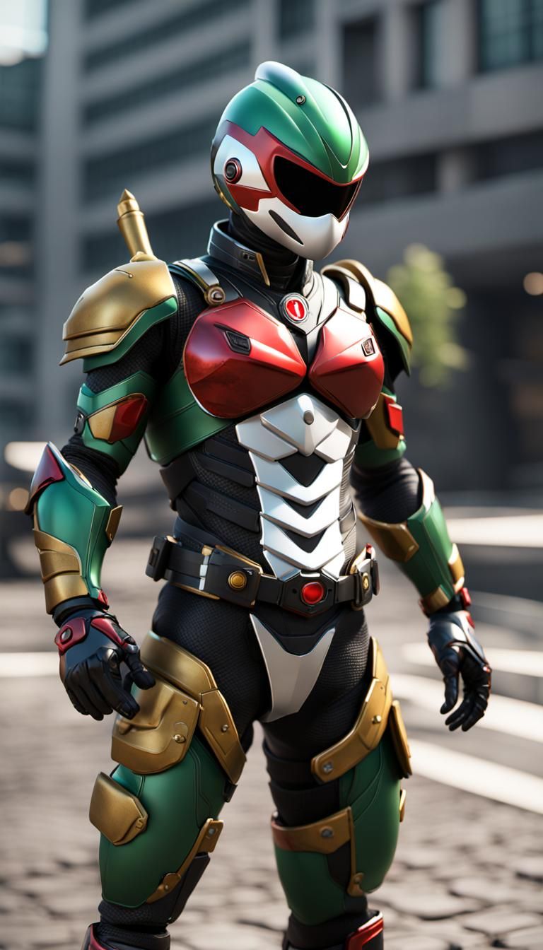 Kamen Rider Duck in 3D Cinematic Style