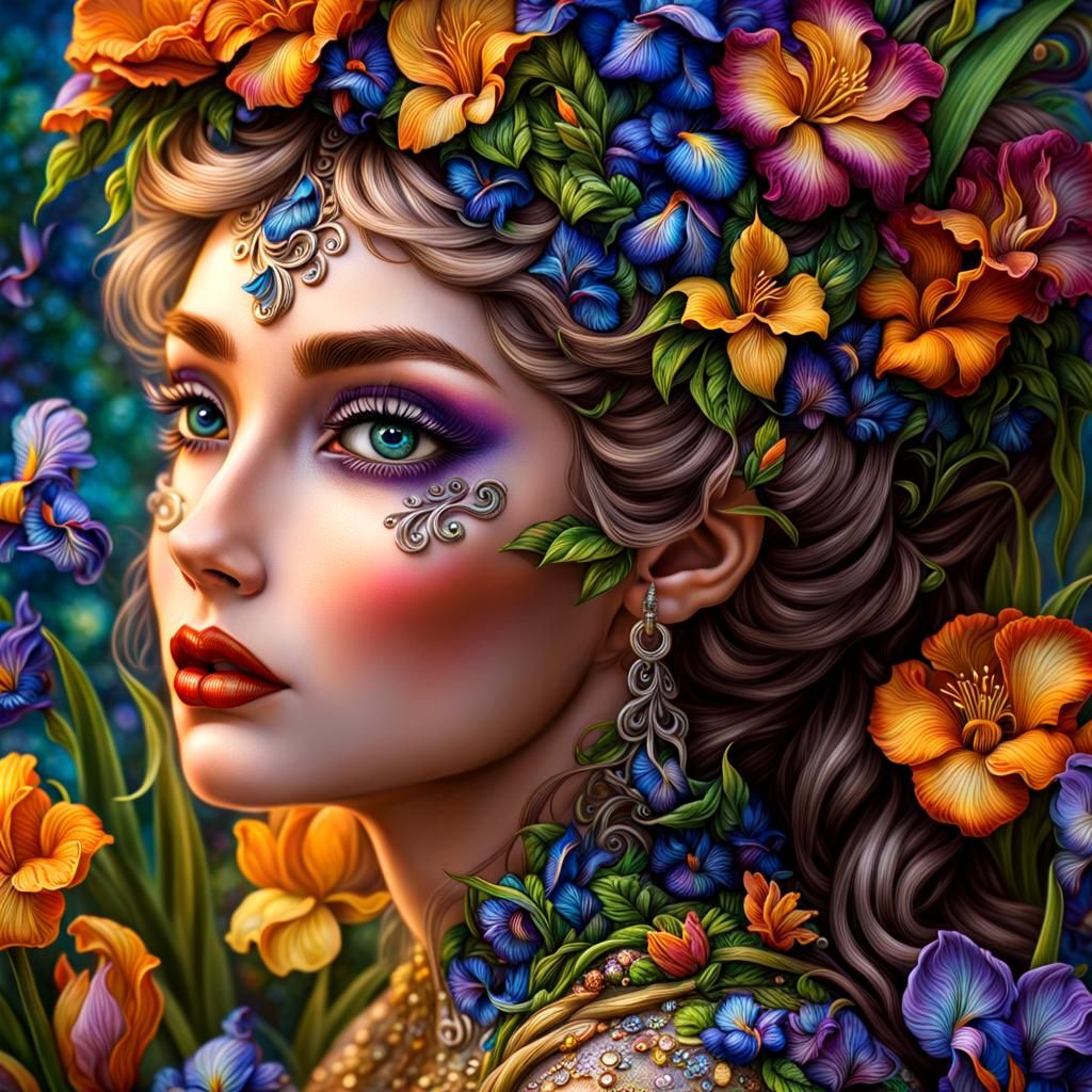 Beautiful Flower & Butterfly Pixies (Josephine Wall Inspired...