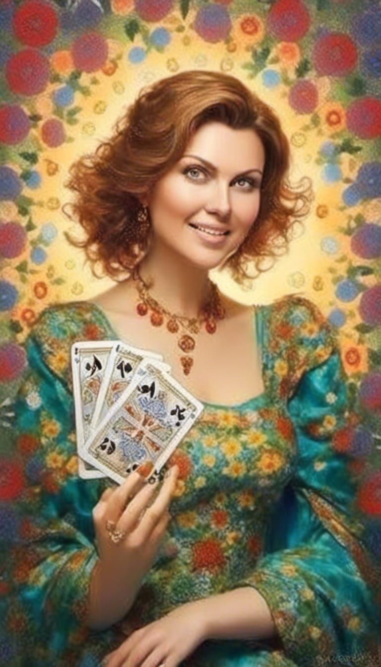 Hyperrealistic Queen of Diamonds Card Deck