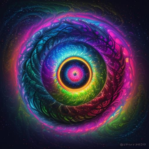 Glowing Pineal Gland in Surreal Oil Painting Style