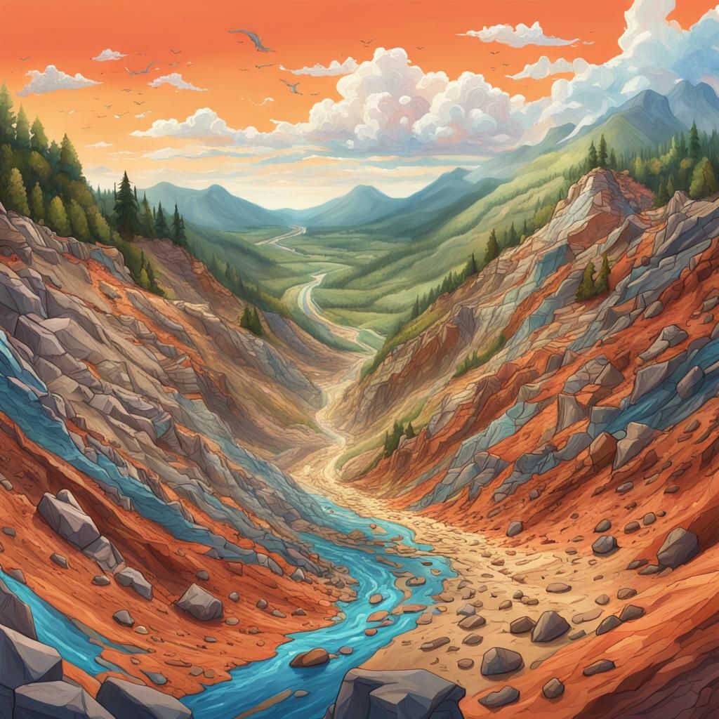 Hyperrealistic Face with Dramatic Lighting and Color