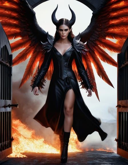 Beautiful Demon Generated by AI