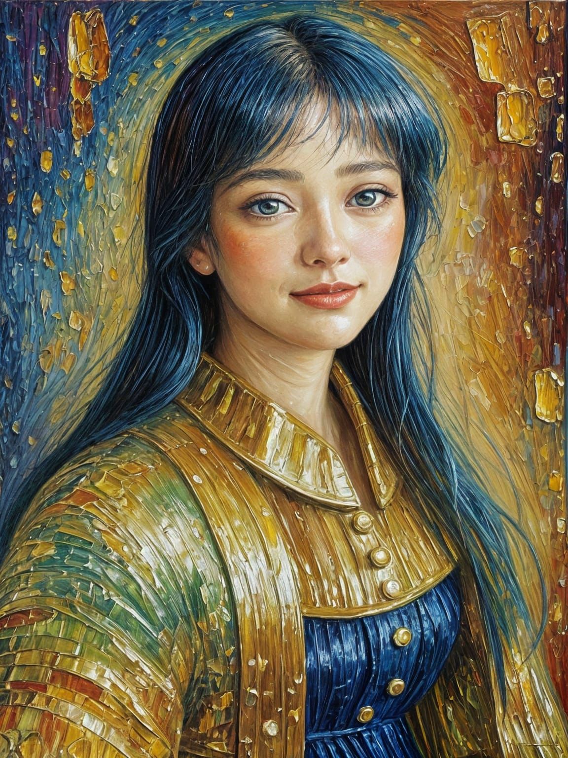 Neo-Expressionist Oil Painting Masterpiece