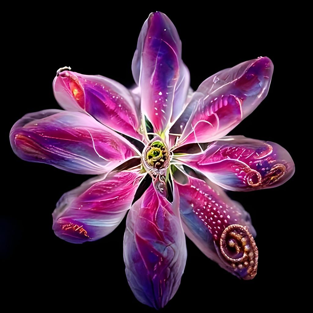 Ethereal Galaxy Flower in Hyperdetailed Fantasy Style