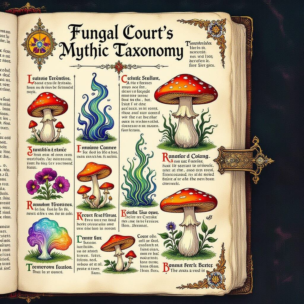 Fungal Court Mythic Taxonomy: Cosmic Bureaucracy in Surreal ...
