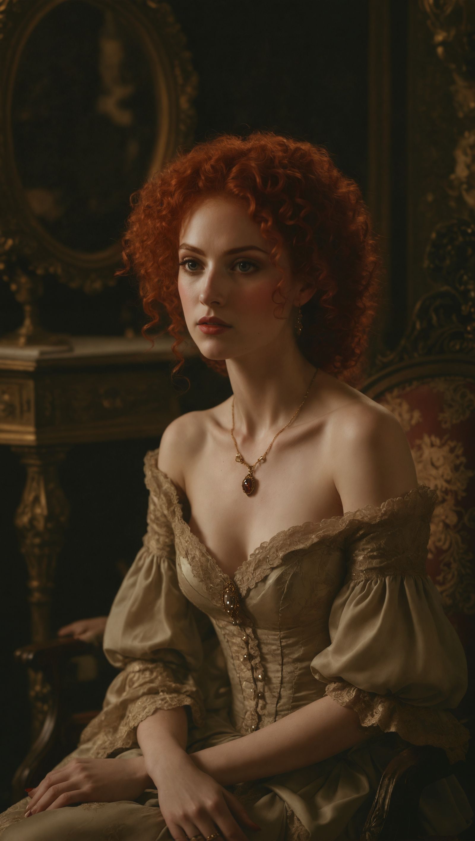 Mina Harker Portrait in Victorian Style