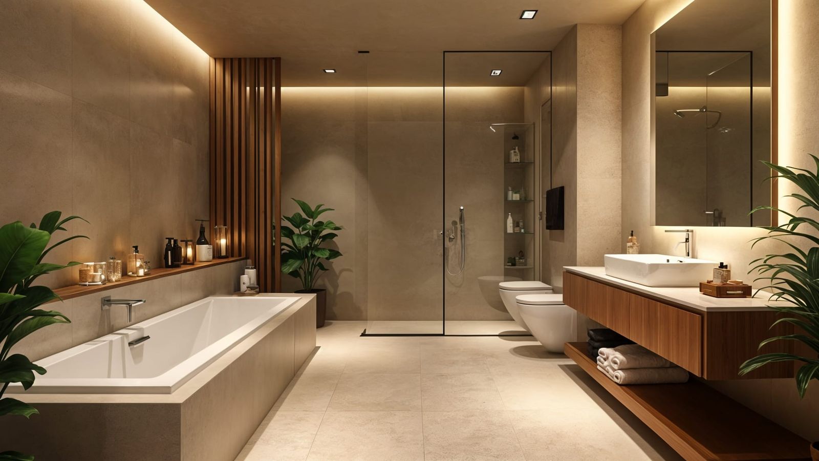 Japandi Bathroom with Spa-Like Design