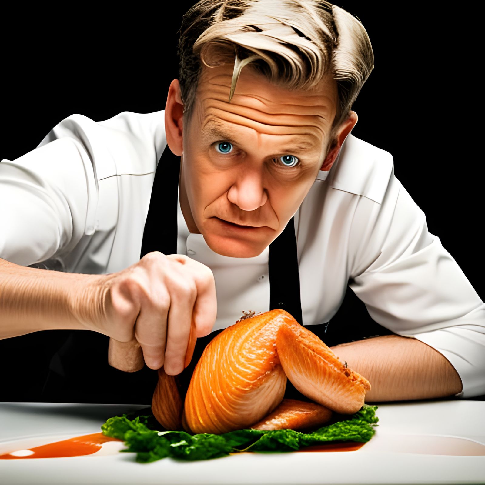 Chef Performs Heimlich Maneuver on Turkey