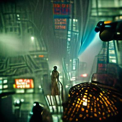 Sci-Fi Film Noir Scene