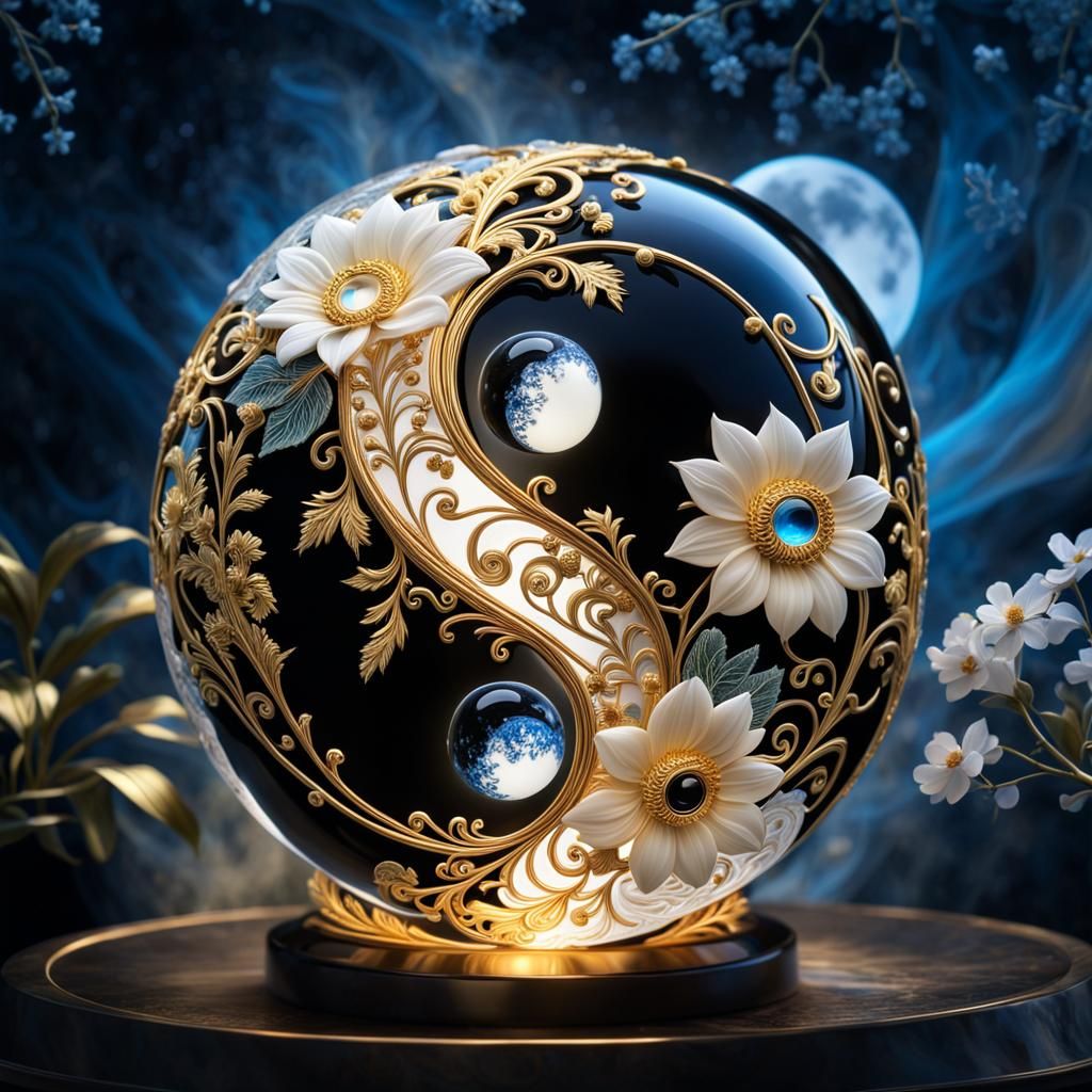 Yin Yang Sphere: Holographic 3D Balance