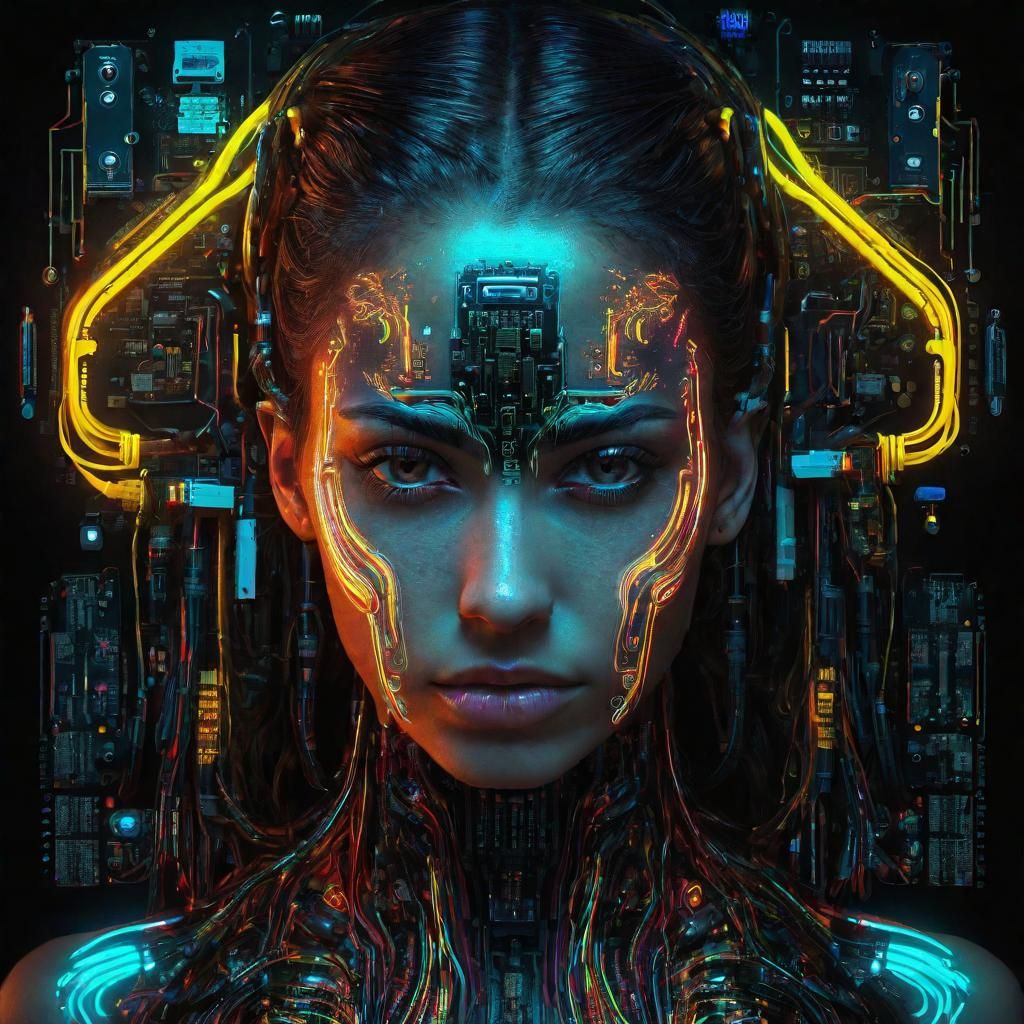 Ceramic Neko Girl Flower Vase: Hyperdetailed Anime Portrait