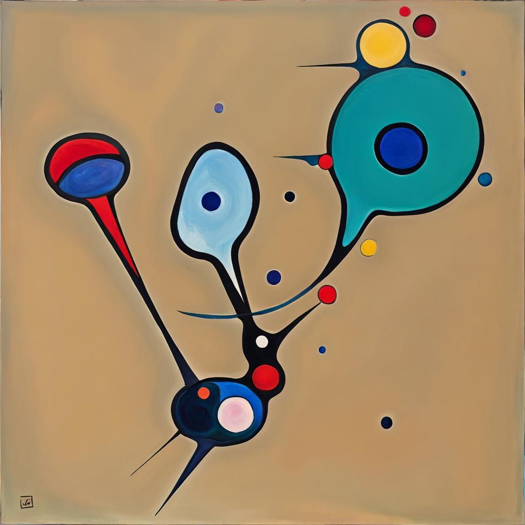 Colorful Chat Bubbles in Kandinsky Style
