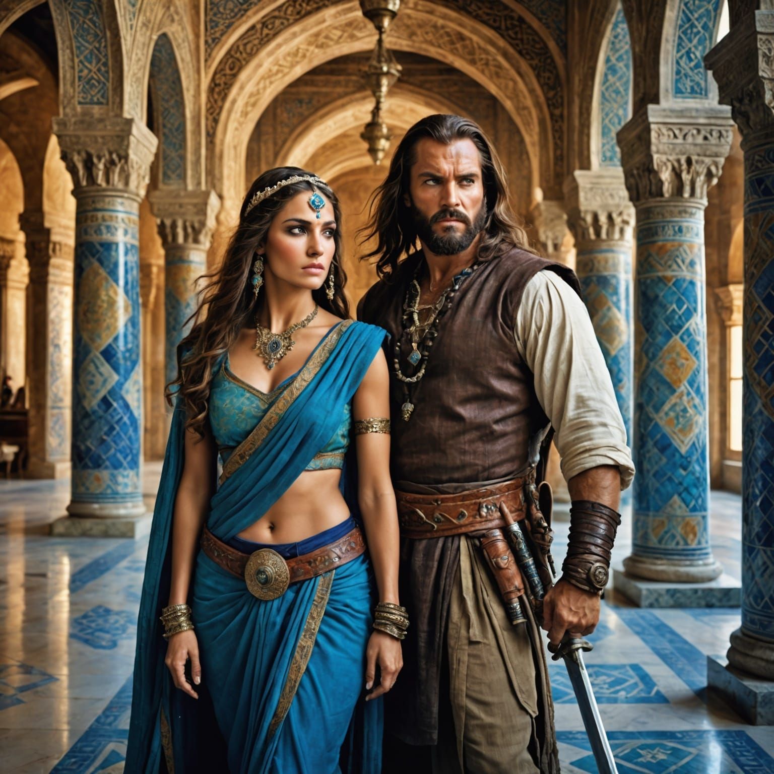 Barbarian with Princess