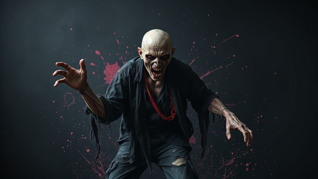 Zombie Tantrum in Biomechanical Horror Style