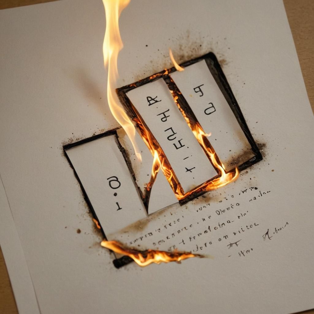 Burning Memories: Photorealistic Hyperfeminine Art