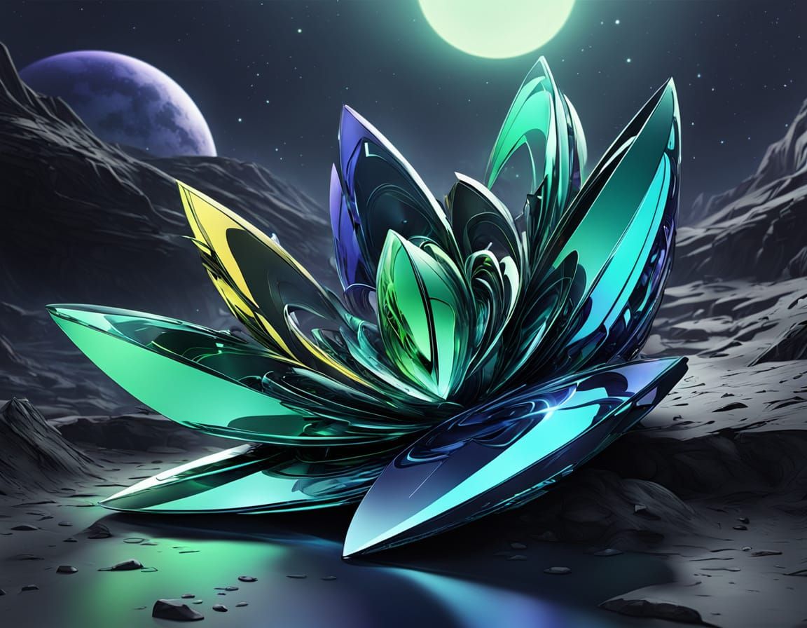 Cosmic Dreamscape in Neon Hues