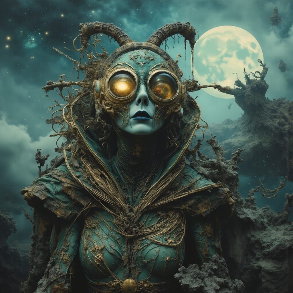 Ethereal Abandoned Ship in Ornate Cinematic Style