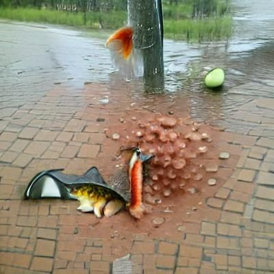 A Fish Having a Bad Day: An AI Interpretation