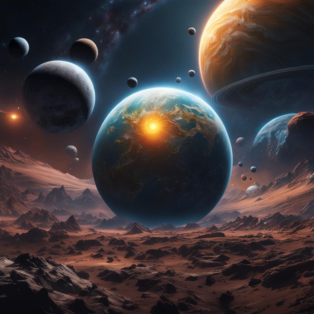 Fantastical Solar System with Billions of Planets