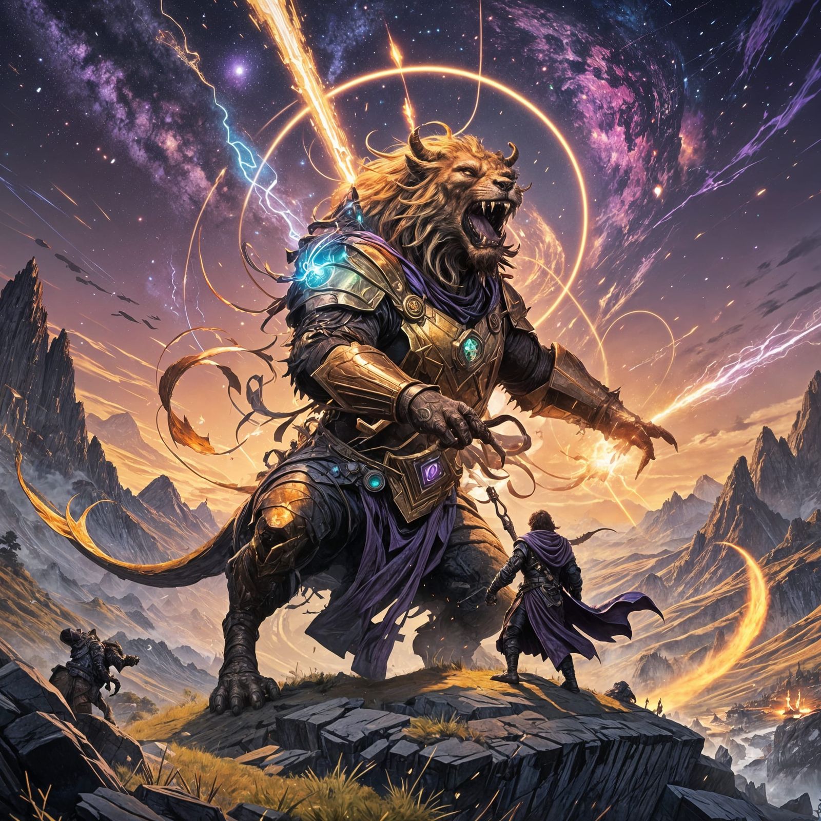 Taim the Wanderer fights Vorg'ot, the Keeper of No'mor.