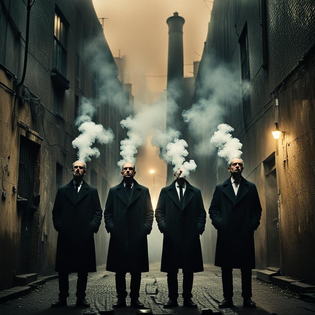 Mysterious Shadows: Politicians in Dark Surrealism