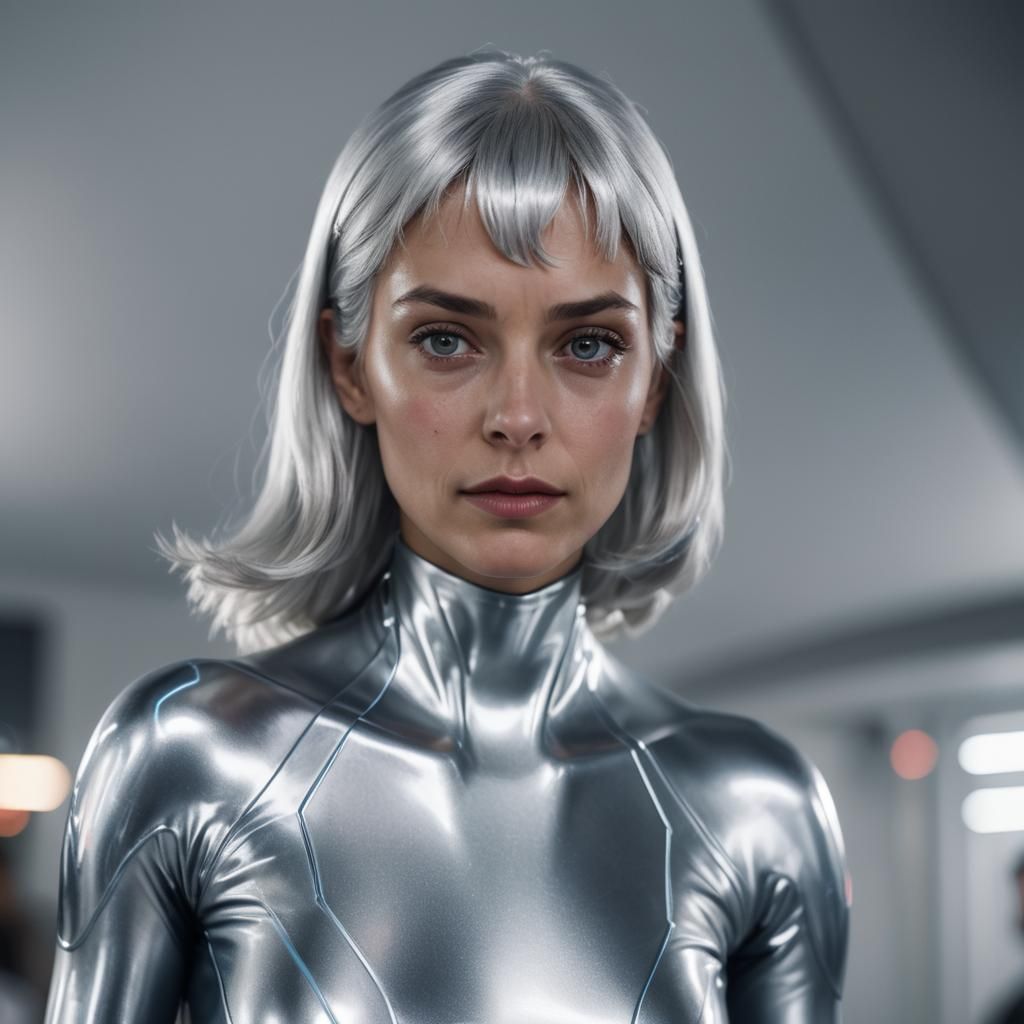 Silver Surfer Costume: Hyper-Realistic Portrait Photography