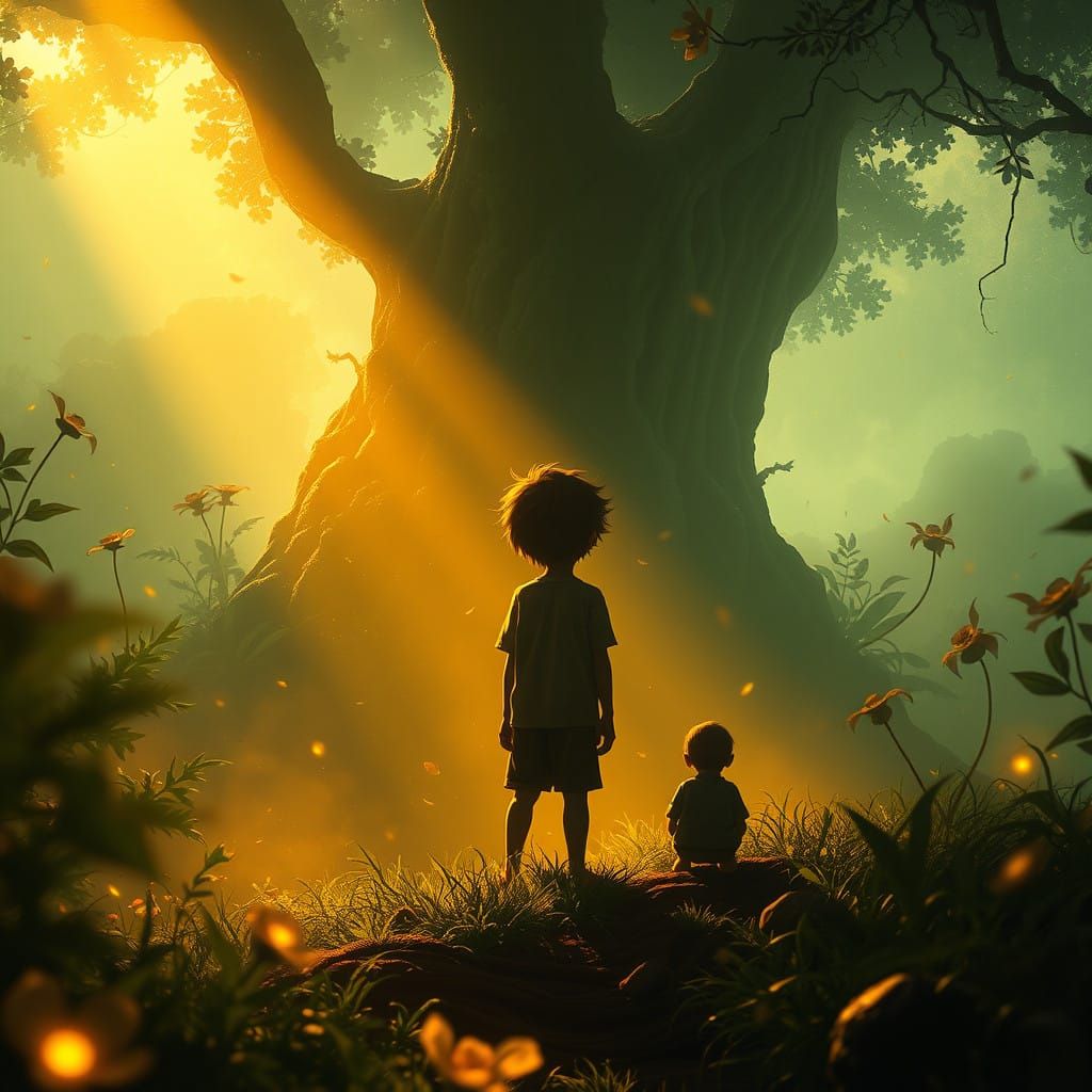 Lonely Boy Finds Magic in Whispers of His Shadow