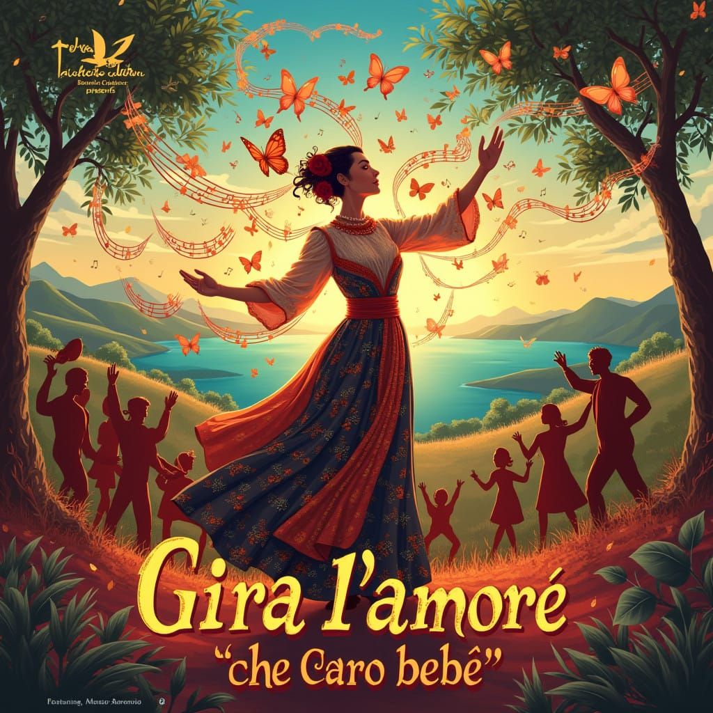 Gira l'amore: Vibrant Calabrian Band Poster