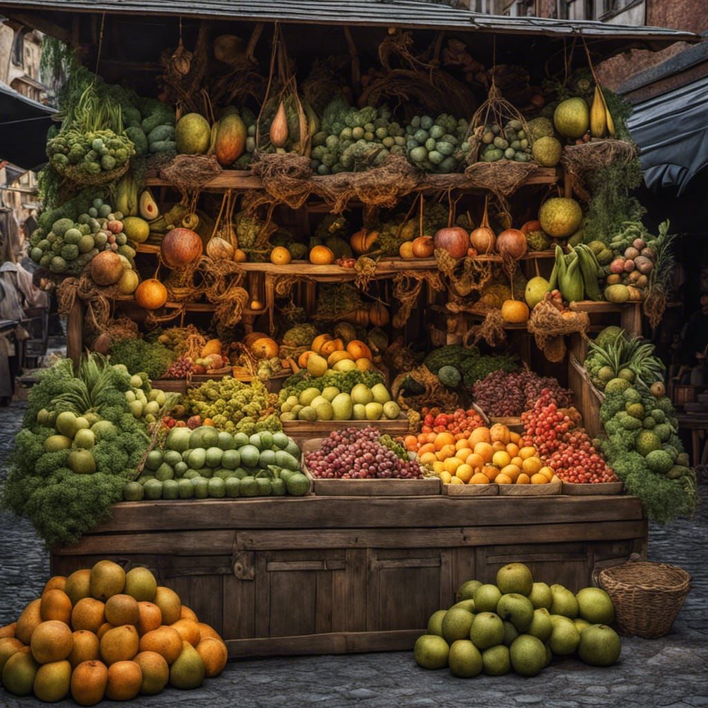 The fruits stall