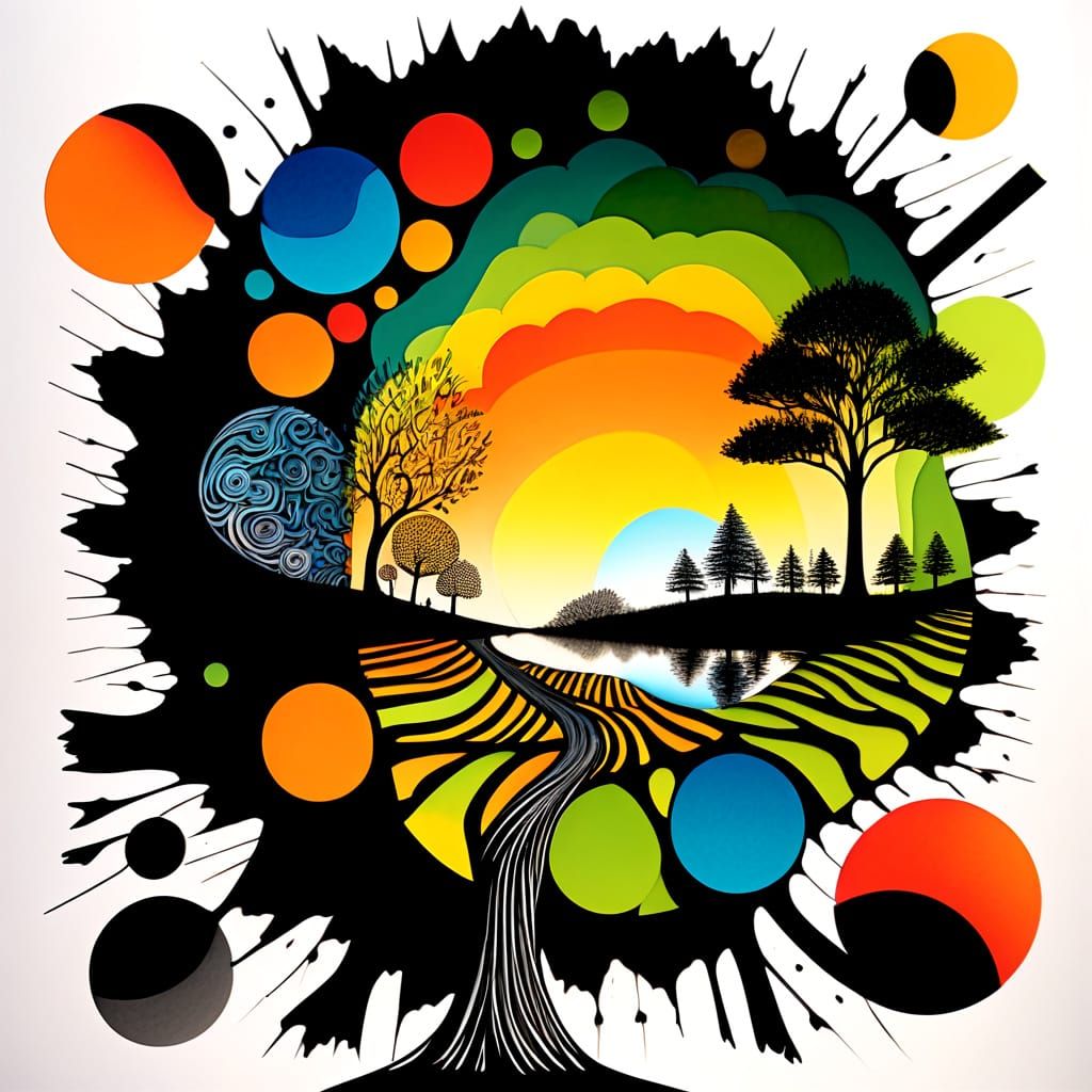 Tree Grows From Pencil: Digital Art Transformation