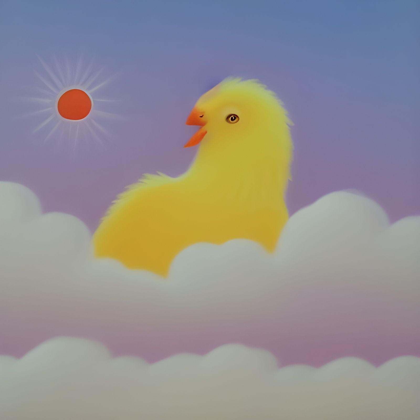 Divine Owl in Heavenly Sunshine