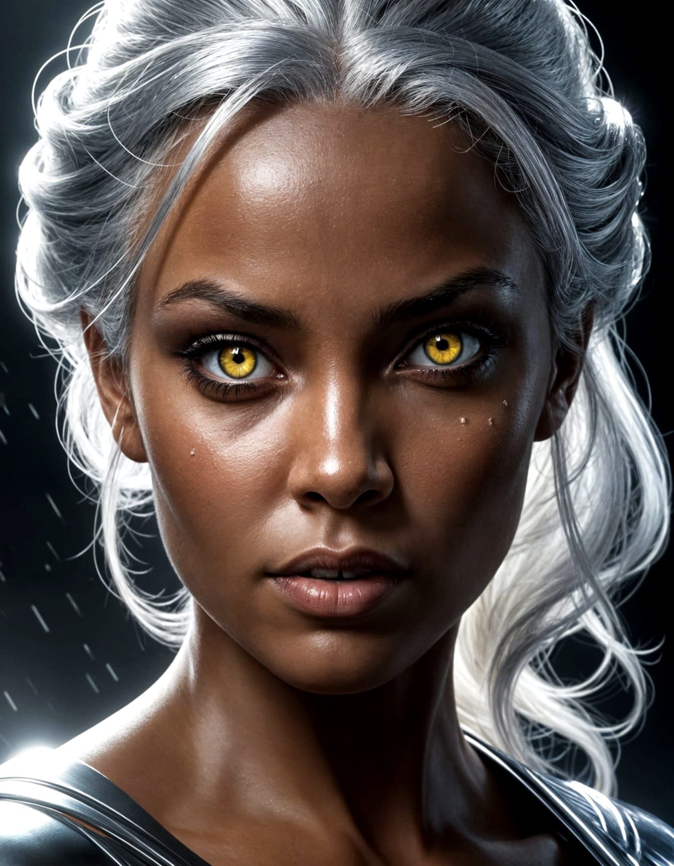 Realistic Storm from X-Men Portrayed in Luminous Naturalism ...
