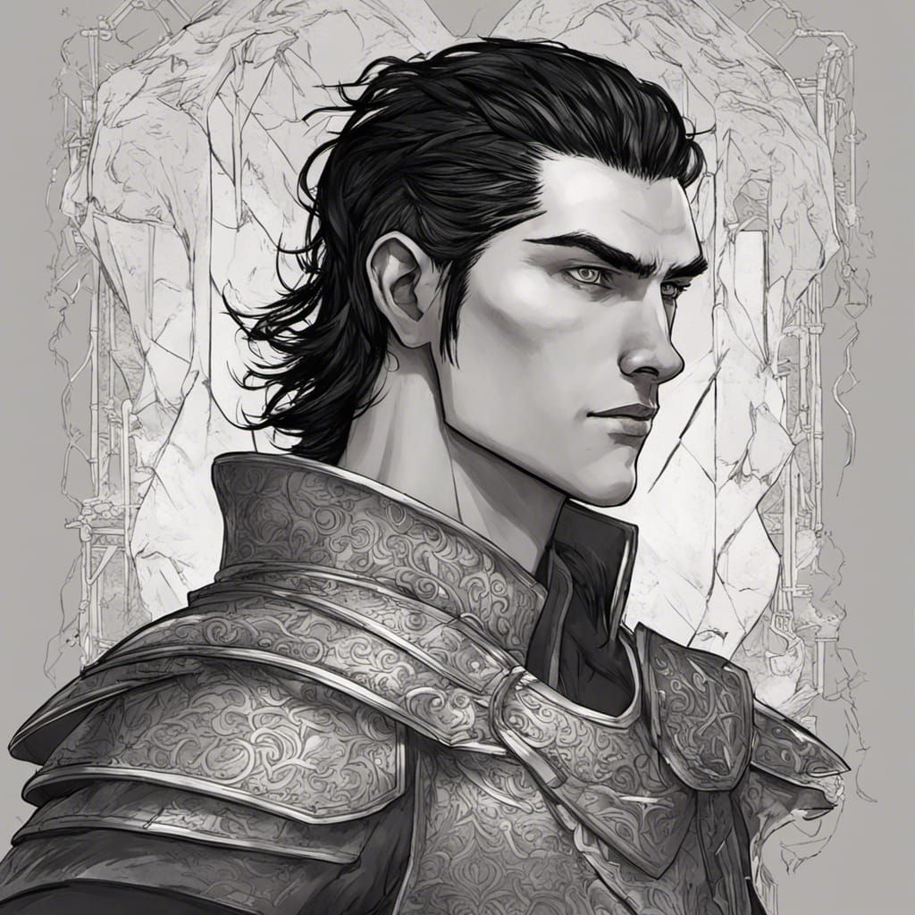 Dalinar Kholin: Hyper-Realistic Warrior with Neon God Rays