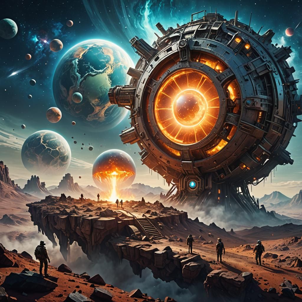 Bohemian Alien Cataclysm Machine: A Digital Illustration